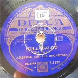 Ambrose And His Orchestra - Hullabaloo / Plain Jane download free