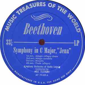 Beethoven, Mendelssohn, Symphony Orchestra Of Radio Leipzig, Symphony Orchestra Of Radio Berlin, Walter Schartner, Rolf Kleinert - Symphony In C Major, "Jena" download free