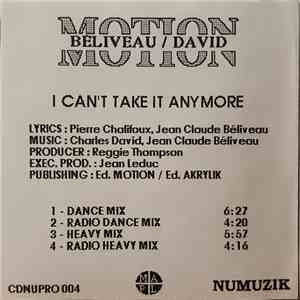 Motion  - I Cant Take It Anymore download free