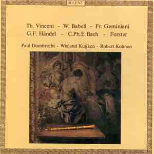 Paul Dombrecht • Wieland Kuijken • Robert Kohnen - Oboe Sonatas Between 1700-1750 download free