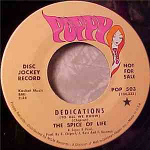 The Spice Of Life - Dedications (To All We Know) / The Spice Of Life download free